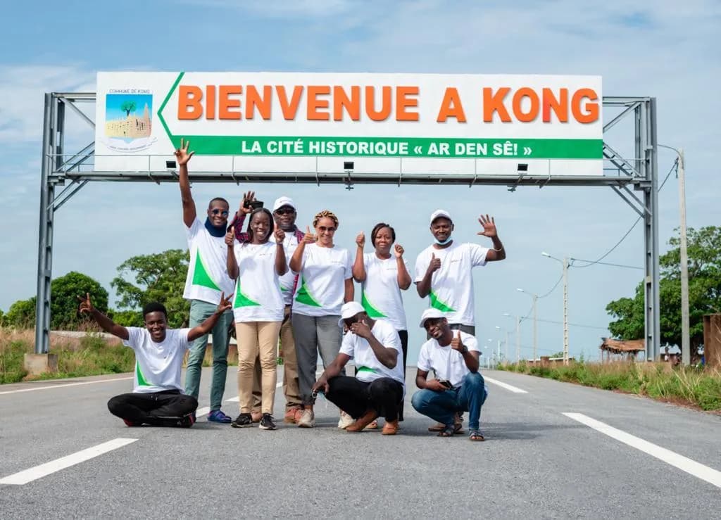 Tournée d'Exploration de la route du karité - Etape Kong - Arrivée à Kong